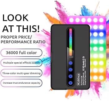 Panneau LED RGB M160 – Éclairage Vidéo